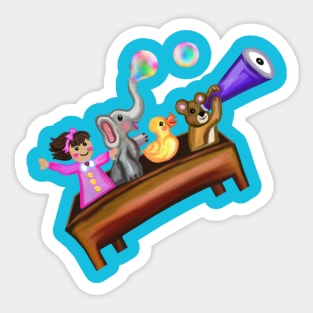 Childhood Imaginary Flying Toy Box Sticker